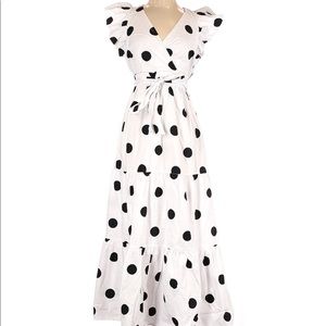 NWOT NY&Co Dotted Maxi Dress